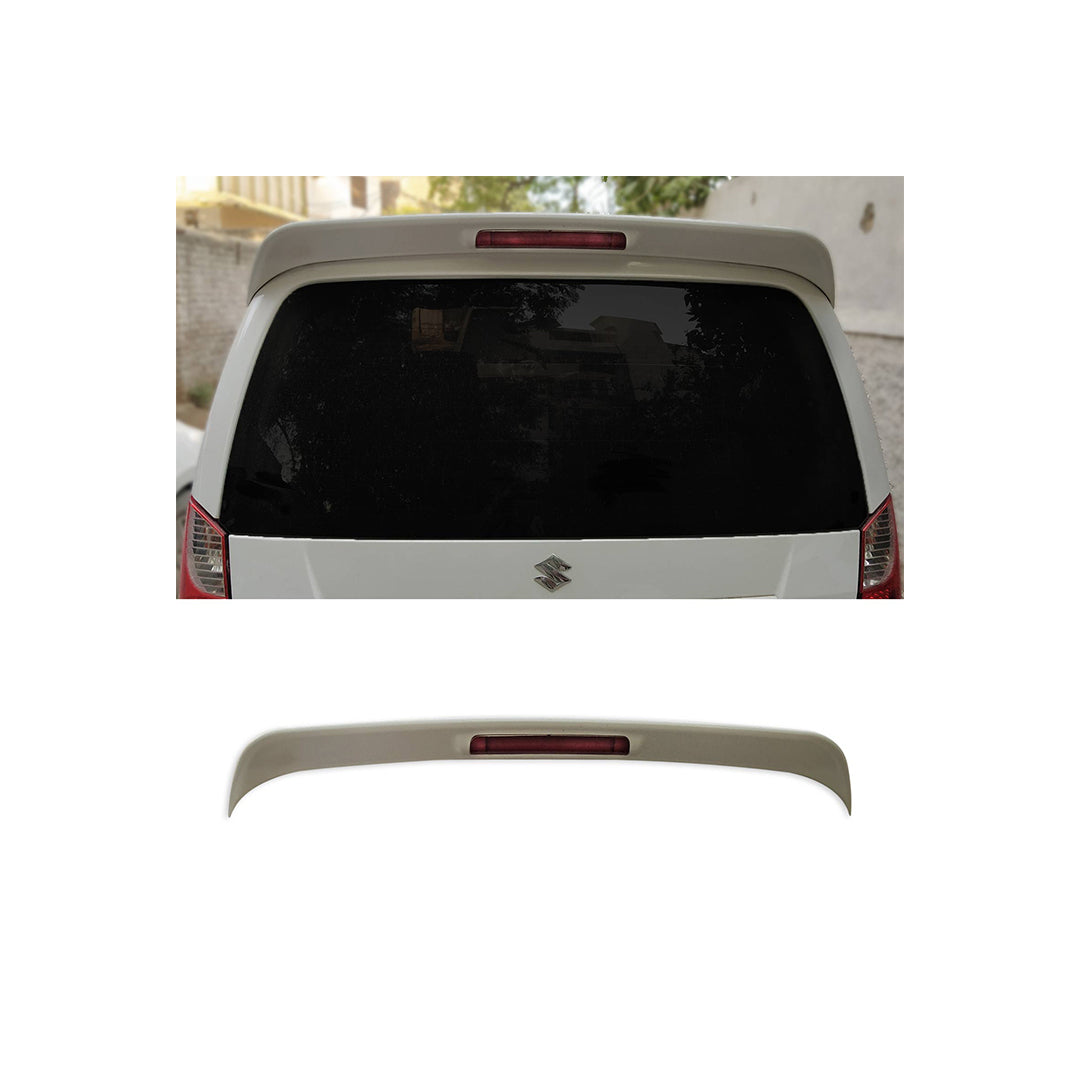 Car Spoiler Trunk Type Suzuki Wagon-R 2018 Original Design Plastic Material Tape Type Fitting With Led Large Size Not Painted (China)