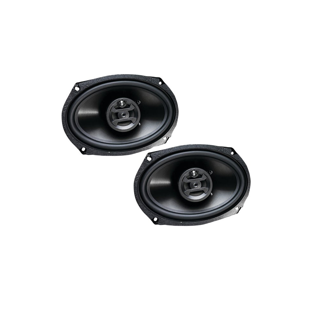 Car Speakers  6"*9" Oval Shape  4-Way Coaxial  200W Chc Universal Fitting 02 Pcs/Set Black Cs-V6940-Kr