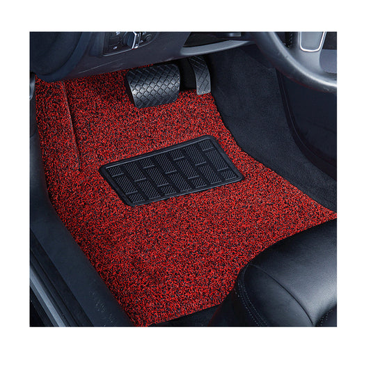 Car Floor Grass Furr Mat In Roll Custom Fitting Premium Quality Black/Red Red/Black (China)