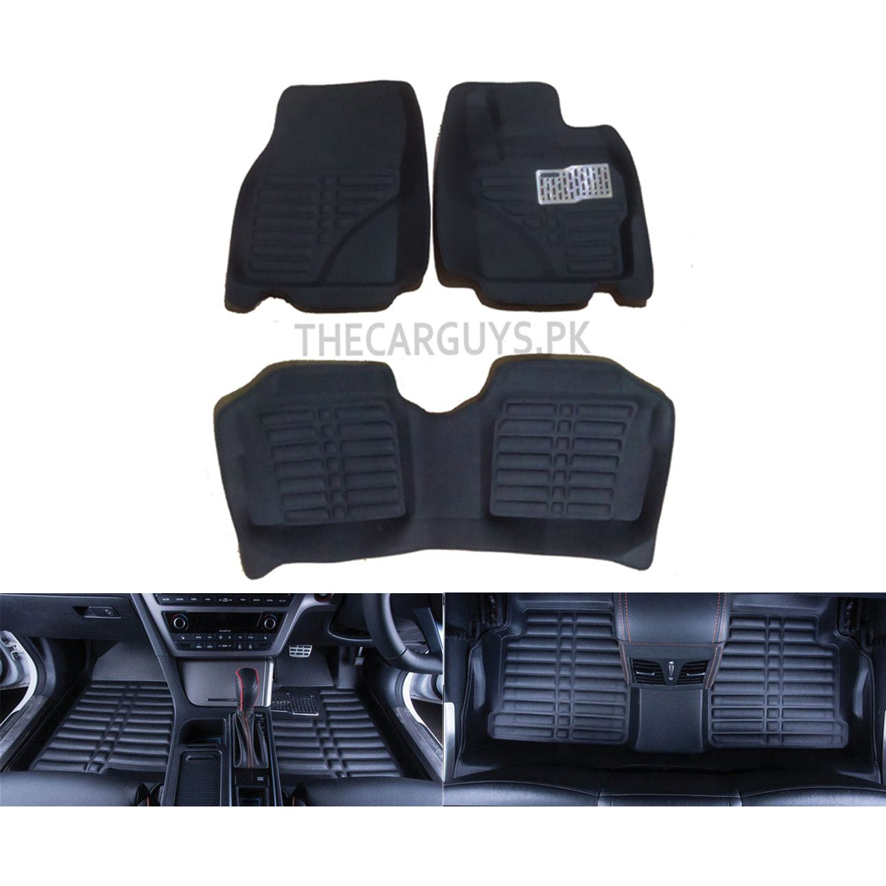 Car Floor Mat 5D Axio 2008 Toyota Y-Grey Pvc 03 Pcs / Set Standard Quality (China)