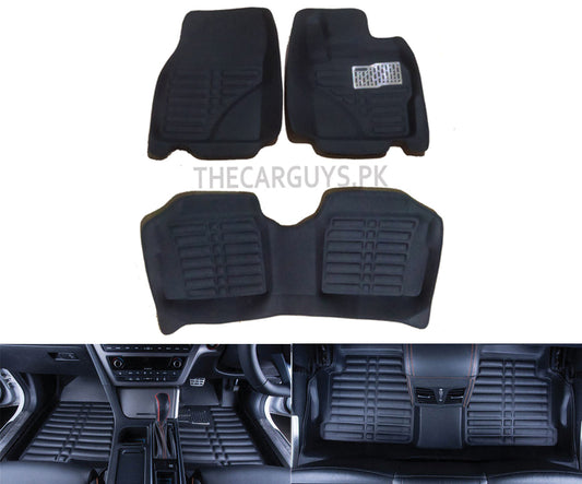 Car Floor Mat 5D Axio 2016 Toyota Black Pvc  03 Pcs / Set Standard Quality (China)