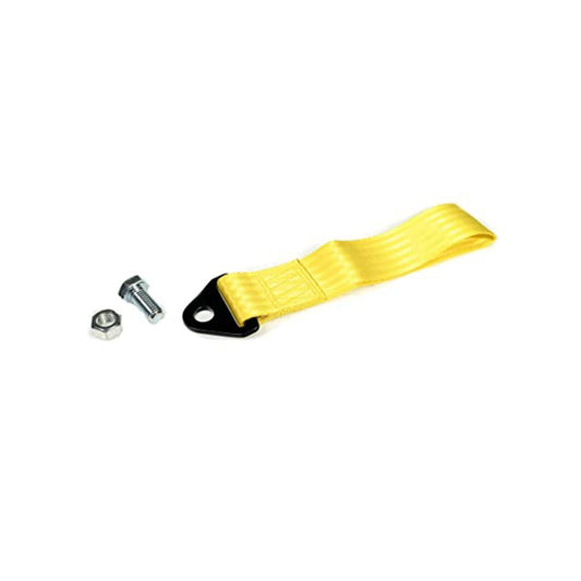 Decorative / Dummy Towing Hook Front Side Fitting Plastic Material Universal Fitting Yellow Premium Quality Blister Pack Sparco (China)