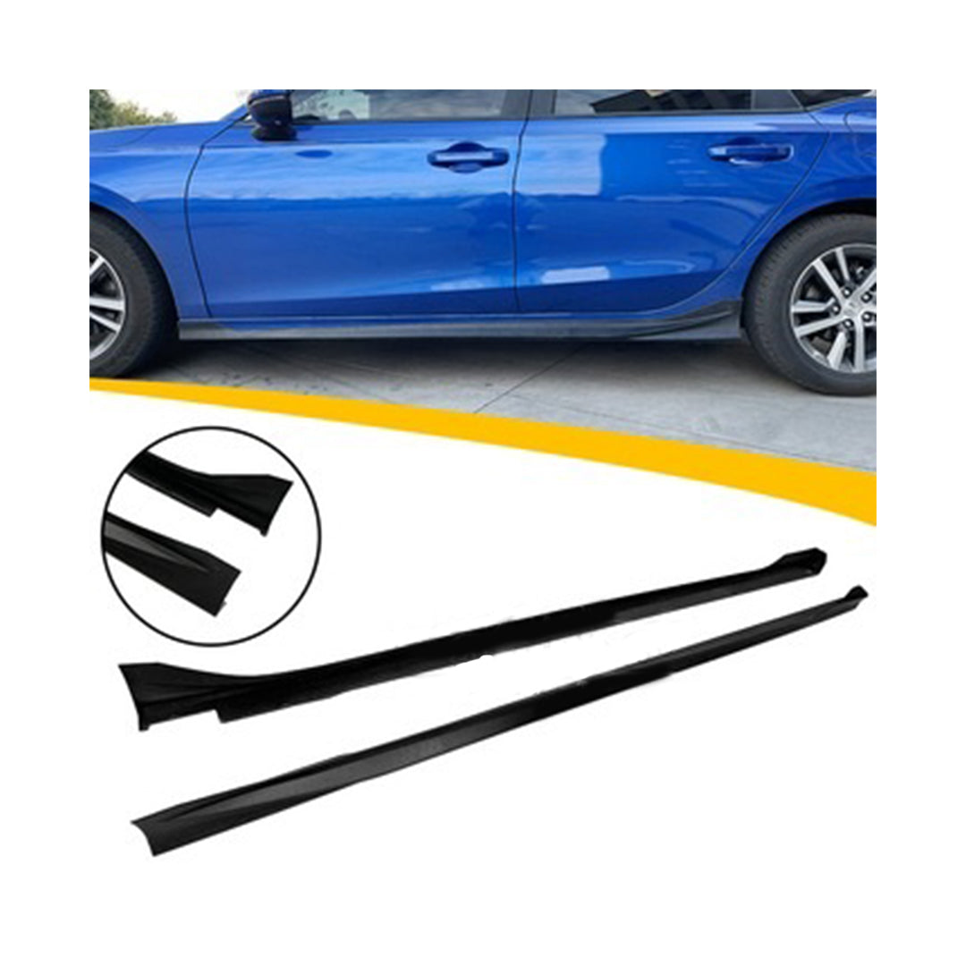 Car Side Skirts / Panels Honda Civic 2022 Modulo Design Plastic Material   02 Pcs/Set Carbon Fiber (China)