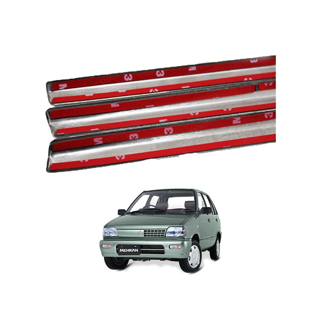 Chrome Weather Strips Tape Type Fitting Suzuki Mehran 04 Pcs/Set