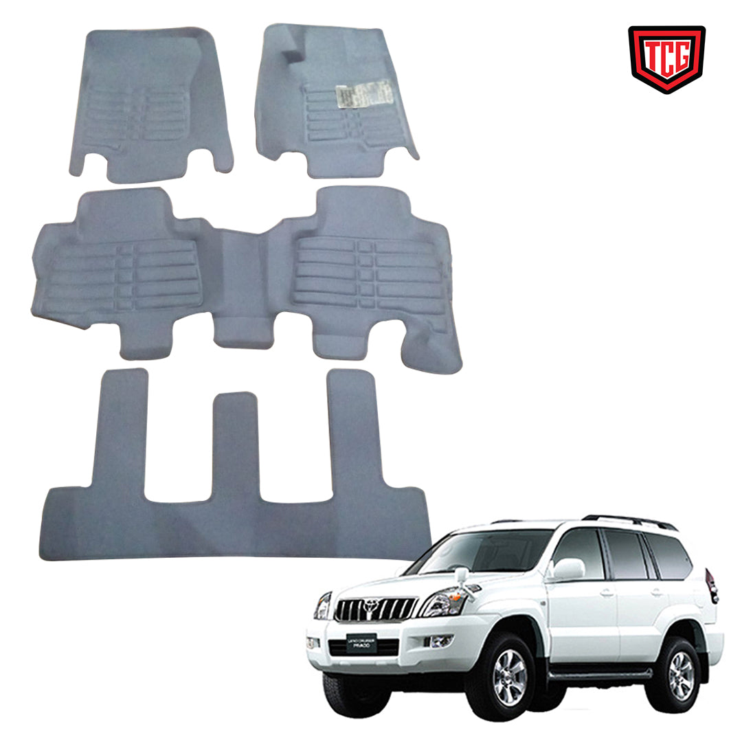 Car Floor Mat 5D Prado Fj-120 2005 Toyota Grey Pvc 04 Pcs/Set Standard Quality (China)