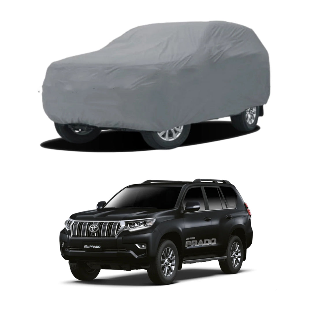 Car Anti-Scratch / Dust Proof / All Weather Proof Top Cover Microfiber Material   Toyota Prado Fj-150 2008-2021 Prado Fj-150 Size Mix Colours Premium Quality Bag Pack (Pakistan)