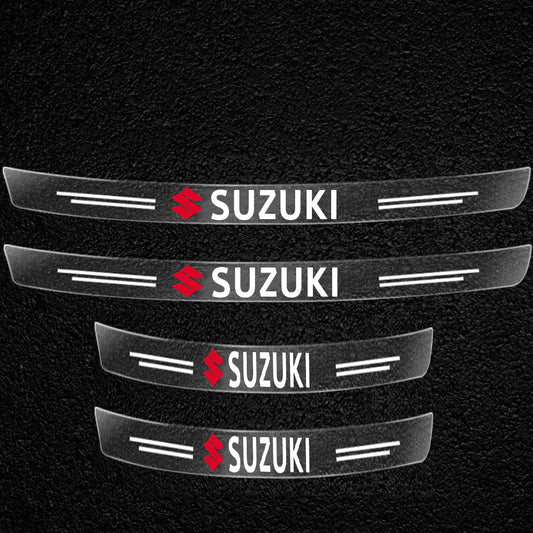 Car Door Sill Anti-Scratch/Protective Tape  Large Size  Clear (China) 04 Pcs/Pack Ppf-Tph Suzuki Logo