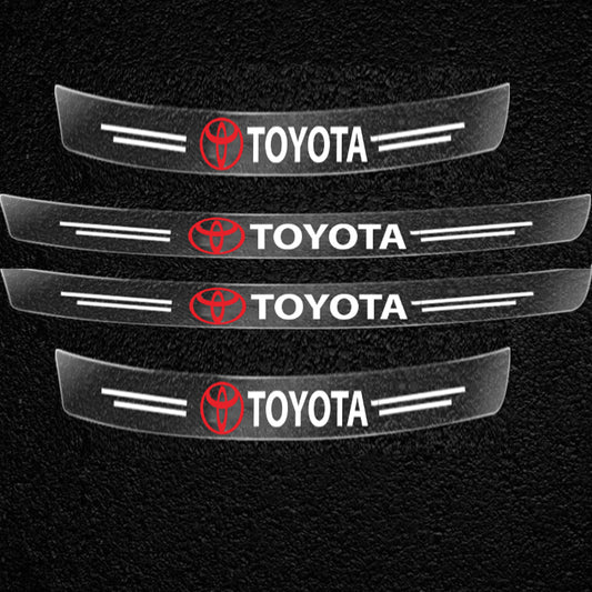 Car Door Sill Anti-Scratch/Protective Tape  Large Size  Clear (China) 04 Pcs/Pack Toyota Logo Ppf-Tph