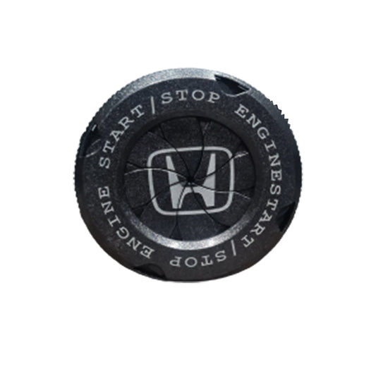 Car Engine Push Start Button Trim / Cover Alloy Housing Spin Design Black Universal Fitting Honda Logo   Pvc Bag Pack (China)