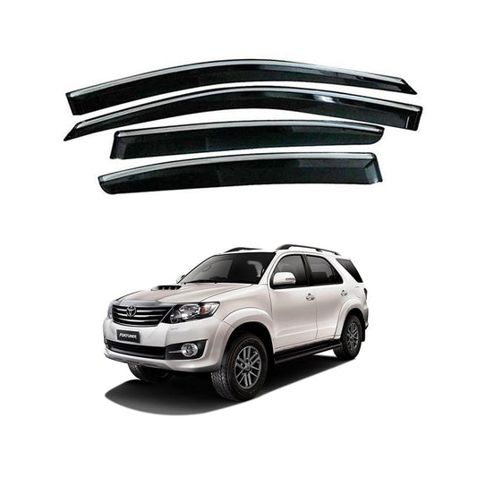 Air Press Bfk Injection Type Original Design With Chrome Border Clip Fitting Toyota Fortuner 2012-2015 Box Pack 04 Pcs/Pack Smoke (China)