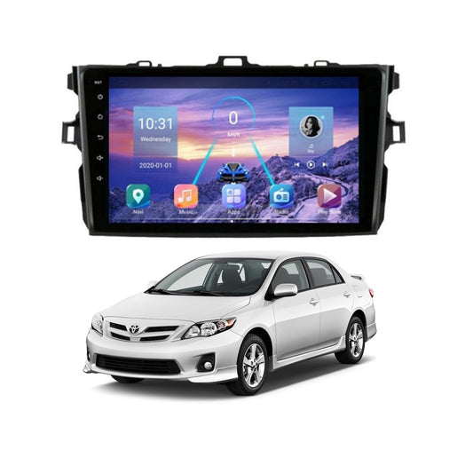 Car In Dash Touch Screen Android Panel Orientech Tab Style Toyota Corolla 2012 9" B/C Mtk 1 Gb 16 Gb Ips Display  Gorilla Glass  Gloss Black / Chrome Navigation (China)