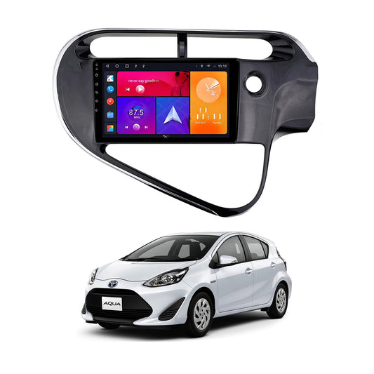 Car In Dash Touch Screen Android Panel Orientech Tab Style Toyota Aqua 2018 9" B/C Mtk 1 Gb 16 Gb Ips Display  Gorilla Glass  Mettalic Grey Navigation (China)