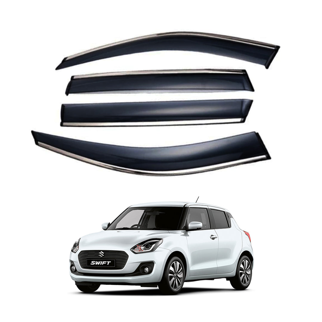 Air Press Klg Injection Type Original Design With Chrome Border Tape Type Fitting Suzuki Swift 2022 Box Pack 04 Pcs/Pack Black (China)