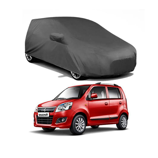 Car Anti-Scratch / Dust Proof / All Weather Proof Top Cover Pvc Material   Wagon-R Size Grey  Zipper Bag Pack Fy-6(Wr) (China)