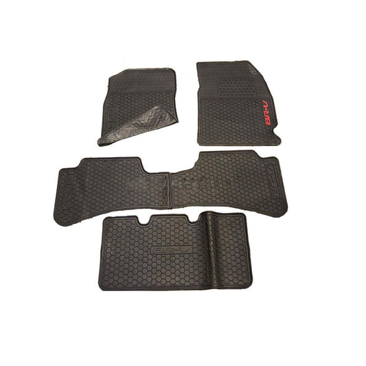 Car Floor Mat Silicone / Latex Material Oem Fitting Honda Brv 2021 Black Honda 07 Pcs/Set Poly Bag Pack  (China)