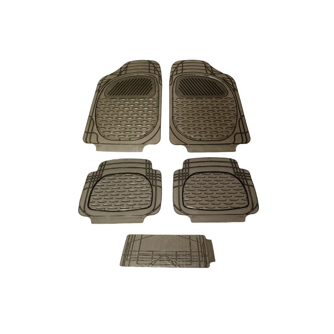 Car Floor Mat Pvc Material Universal Fitting Smoke Pvc 05 Pcs/Set Poly Bag Pack Yamashiro Ads-944 (China)