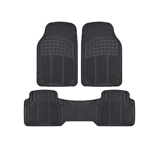 Car Floor Mat Pvc Material Universal Fitting  Standard Quality Black Pvc  03 Pcs / Set Poly Bag Pack  Yamashiro Fy-304 (China)