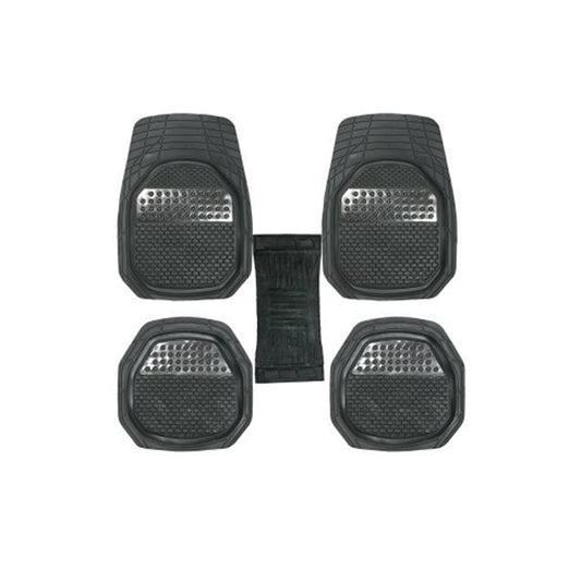 Car Floor Mat Pvc Material Universal Fitting  Standard Quality Black Pvc  05 Pcs/Set Poly Bag Pack  Yamahiro Fy-040  (China)