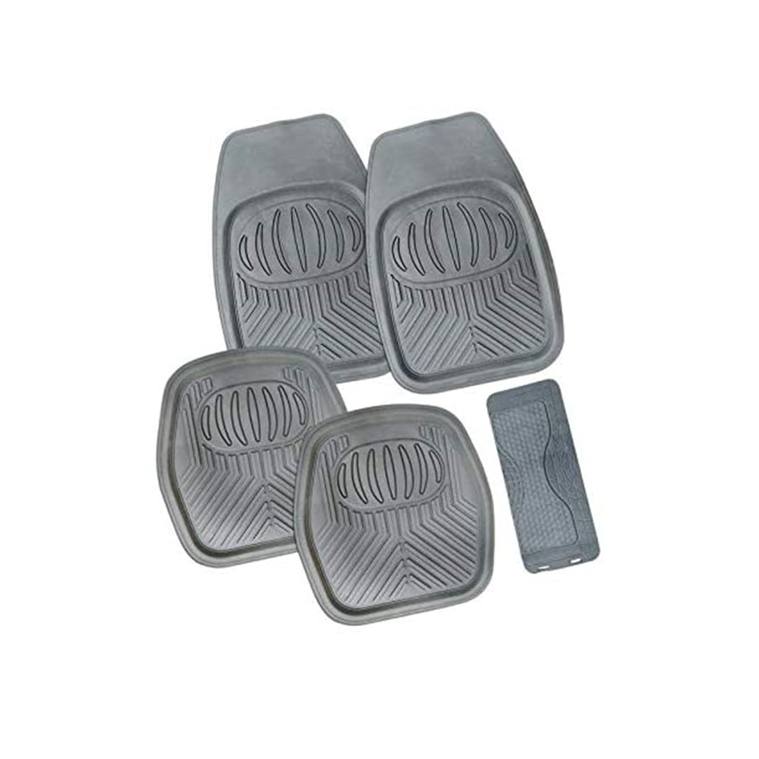 Car Floor Mat Pvc Material Universal Fitting Standard Quality Grey Pvc 05 Pcs/Set Poly Bag Pack Fy-040 (China)