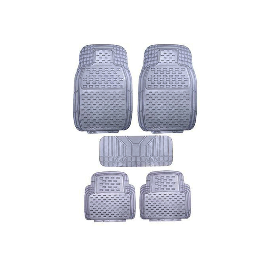 Car Floor Mat Pvc Material Universal Fitting Grey Pvc 05 Pcs/Set Poly Bag Pack Fy-503 (China)