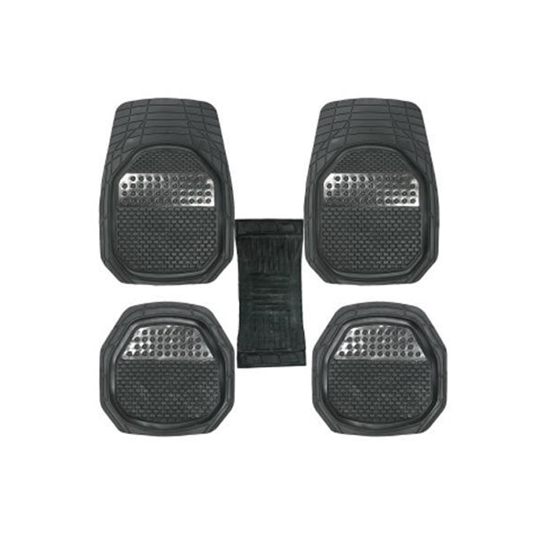 Car Floor Mat Pvc Material Universal Fitting Standard Quality Black Pvc 05 Pcs/Set Poly Bag Pack Fy-504 (China)