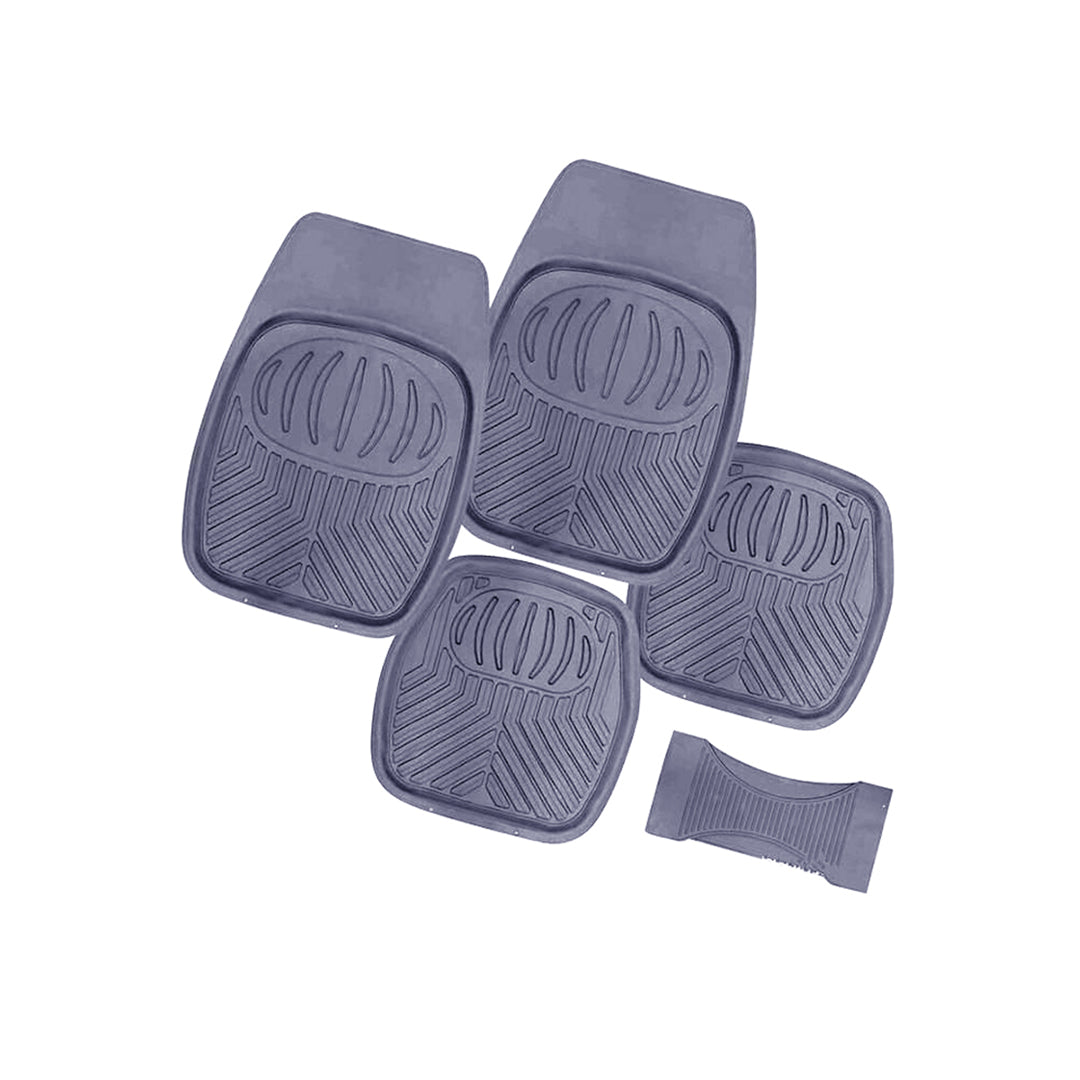 Car Floor Mat Pvc Material Universal Fitting Grey Pvc 05 Pcs/Set Poly Bag Pack Fy-506 (China)