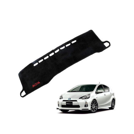 Dashboard Mat Carpet Type Toyota Aqua 2015 Black Black Border Poly Bag Pack  (China) Executive Quality