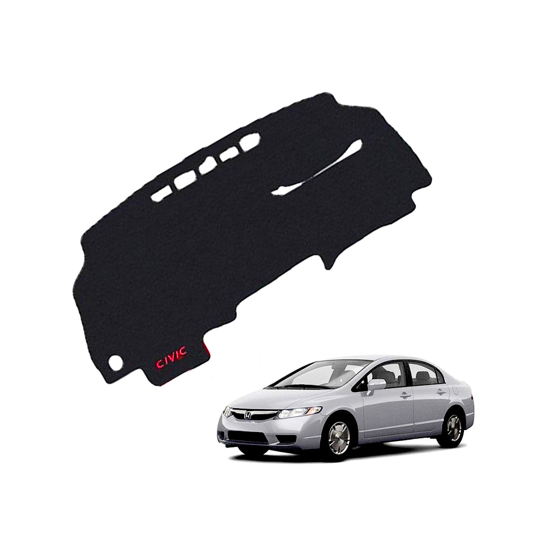 Dashboard Mat Carpet Type Honda Civic 2009 Black Black Border Poly Bag Pack  (China) Executive Quality