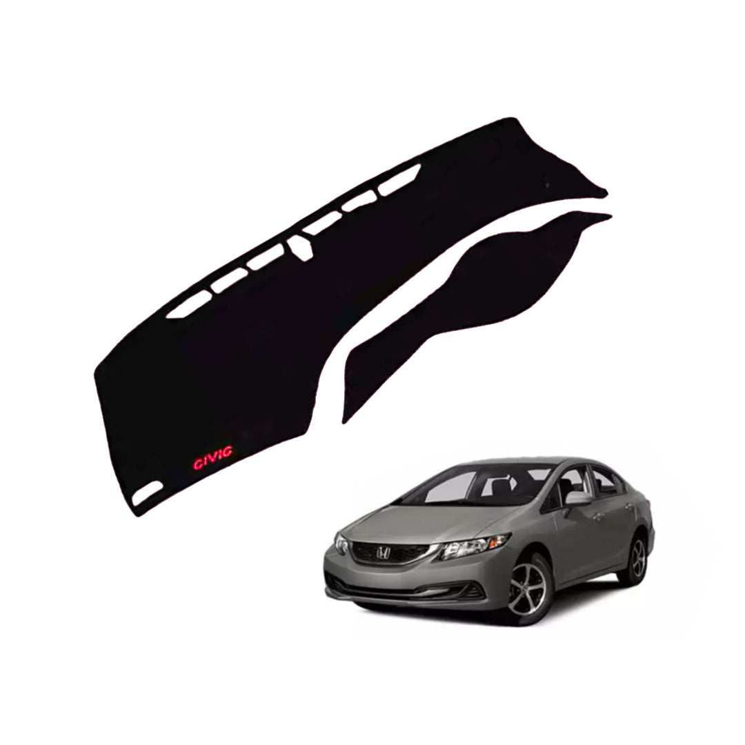 Dashboard Mat Carpet Type Honda Civic 2015 Black Black Border Poly Bag Pack  (China) Executive Quality