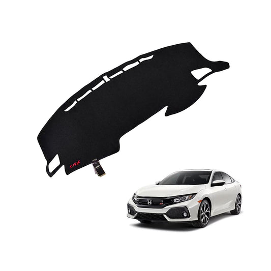 Dashboard Mat Carpet Type Honda Civic 2016-2021 Black Black Border Poly Bag Pack  (China) Executive Quality