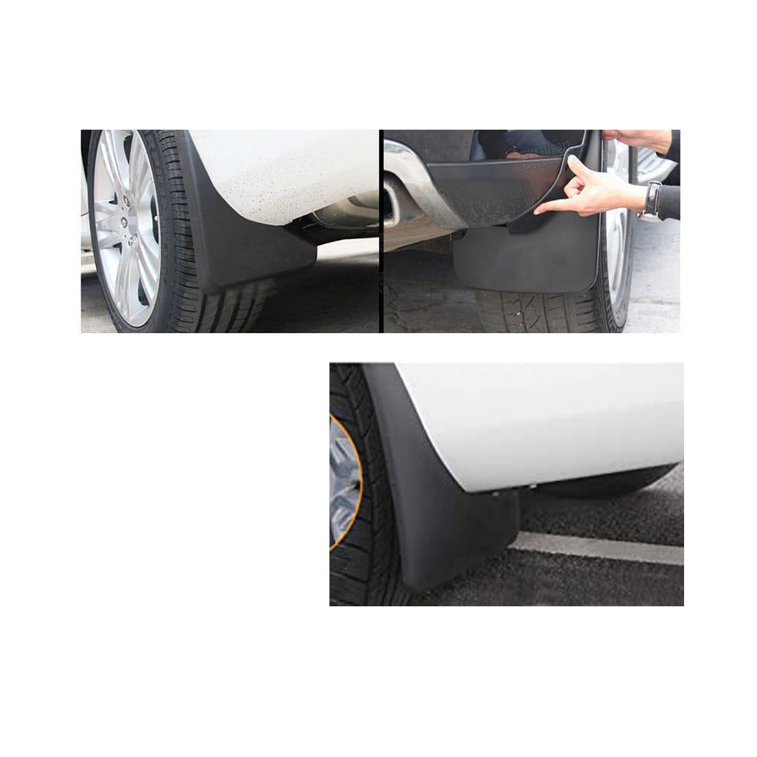 Car Mudflaps Toyota Corolla 2008-2013 Black 04 Pcs/Set Colour Box Pack (Pakistan)