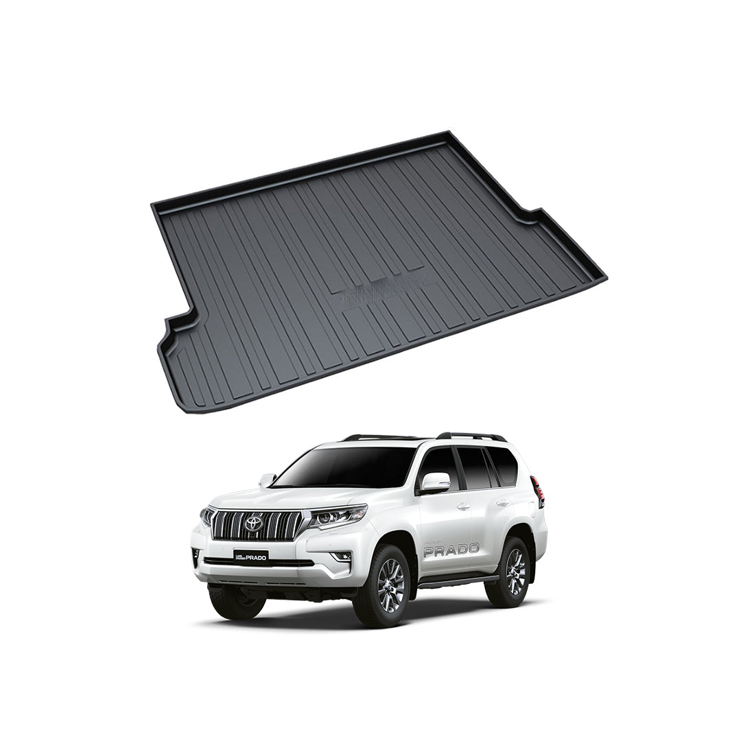 Car Trunk Mat Pvc Material Toyota Prado 2018 Black   01 Pc/Set (China)