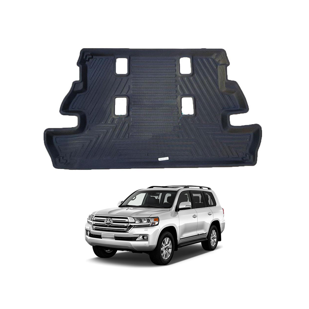 Car Trunk Mat Pvc Material Toyota Landcruiser Fj-200 2016 Black   01 Pc/Set (China)