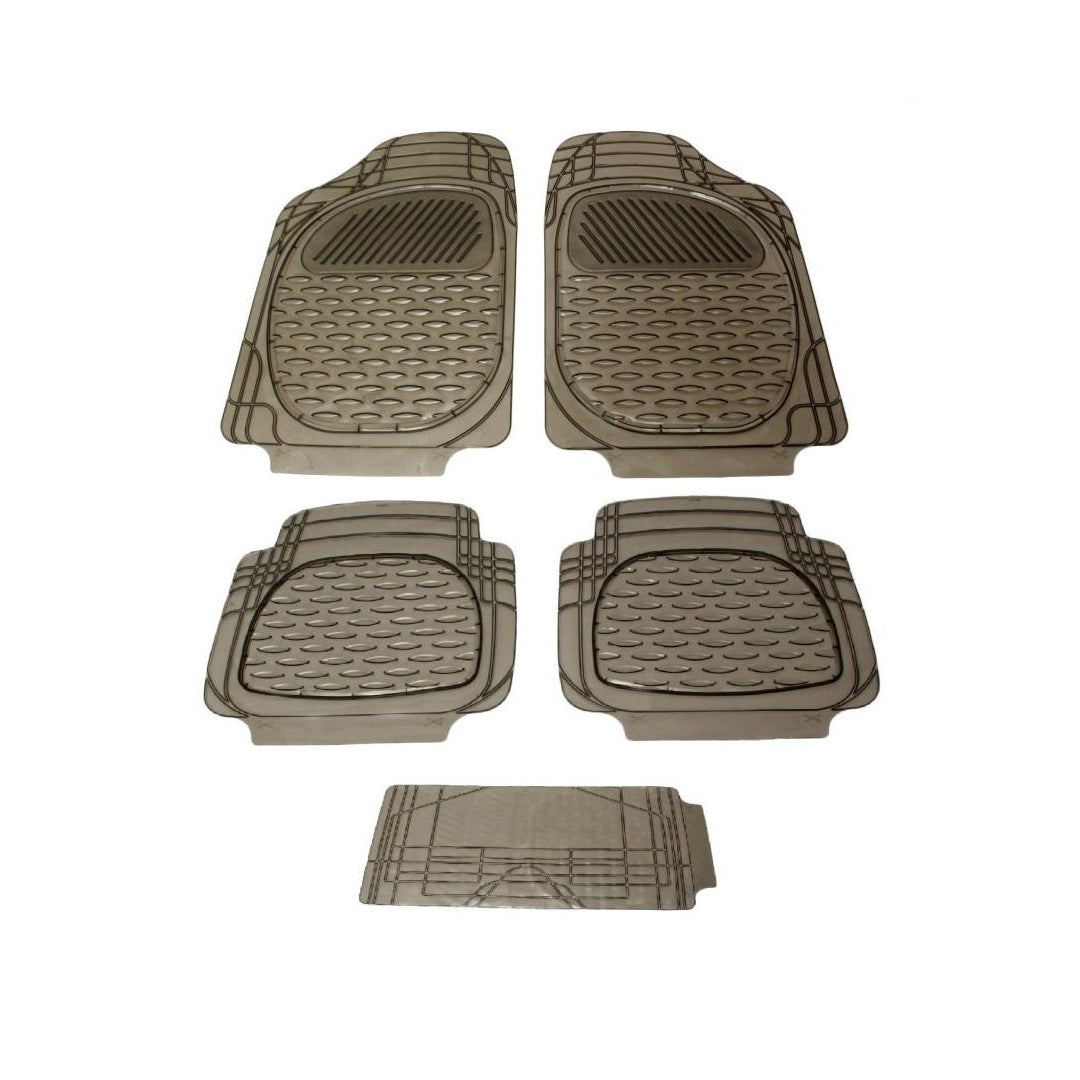 Car Floor Mat Pvc Material Universal Fitting Standard Quality Smoke Pvc 05 Pcs/Set Poly Bag Pack 050