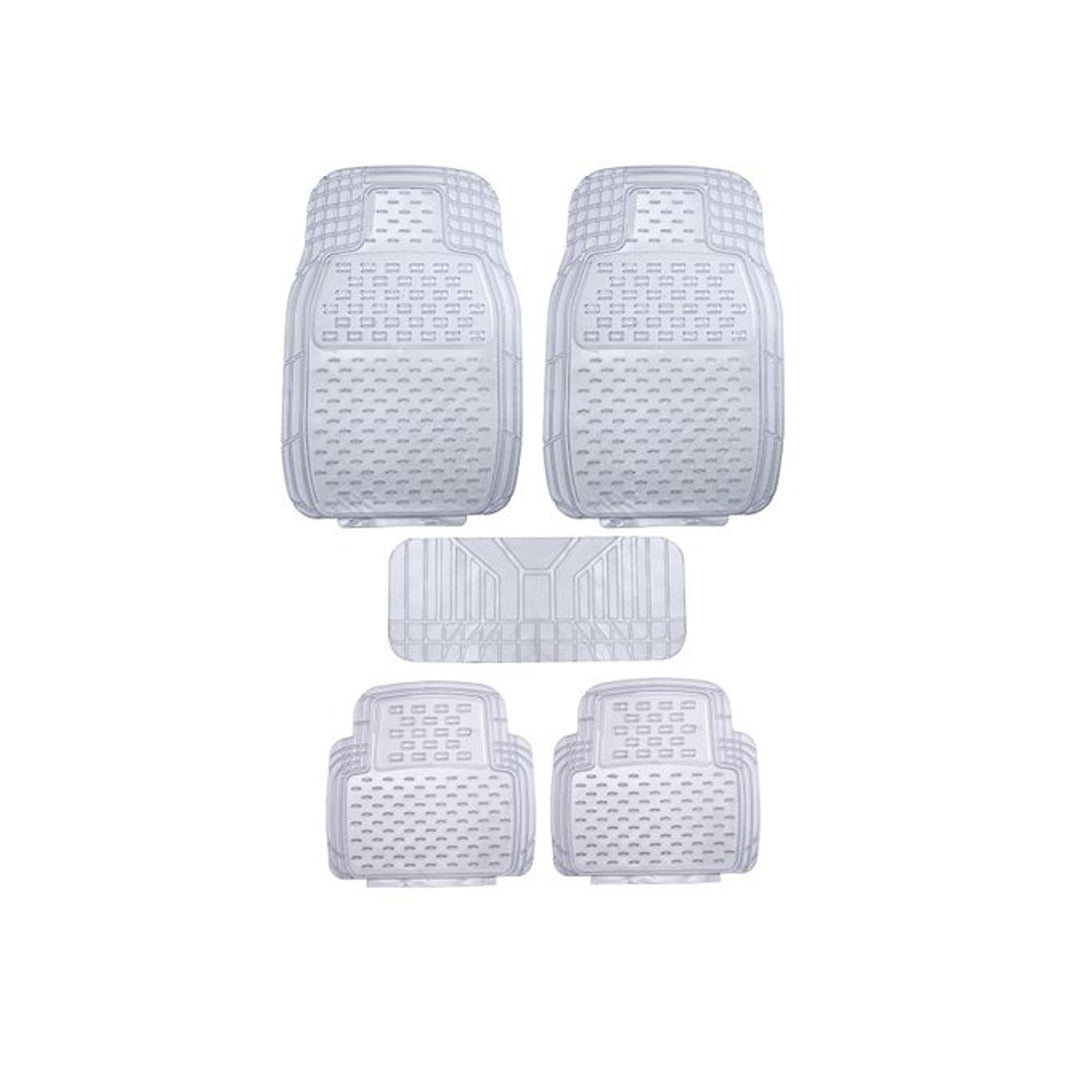 Car Floor Mat Pvc Material Universal Fitting Standard Quality Clear Pvc 05 Pcs/Set Poly Bag Pack Bubble Design #1023
