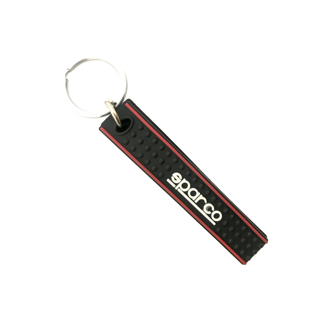 Car Key Chain Silicone Type Sparco Logo  Black Poly Bag Pack  (China)