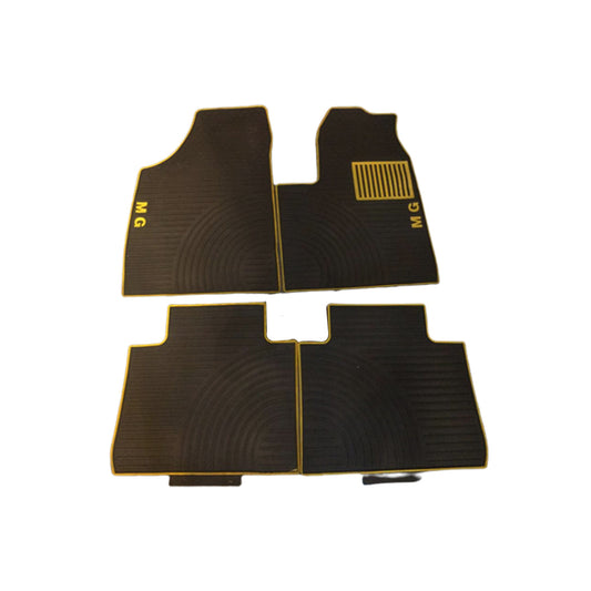 Car Floor Mat Silicone / Latex Material Oem Fitting Mg Hs 2021 Smoke/Beige Mg Logo  03 Pcs / Set Poly Bag Pack  (China)