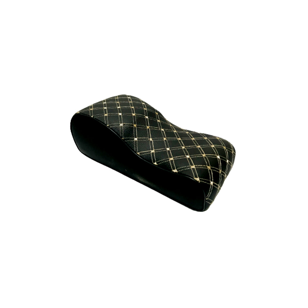 Car Arm Rest Cushion Pvc Material Black Pvc  Beige Stitch 7D Design Poly Bag Pack  (Pakistan)